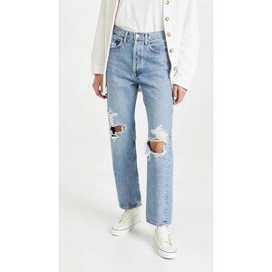 AGOLDE 90s Mid Rise Loose Fit straight jeans size 26 100% cotton button fly